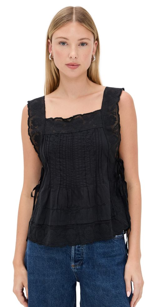 The Attic Lace Cami Black