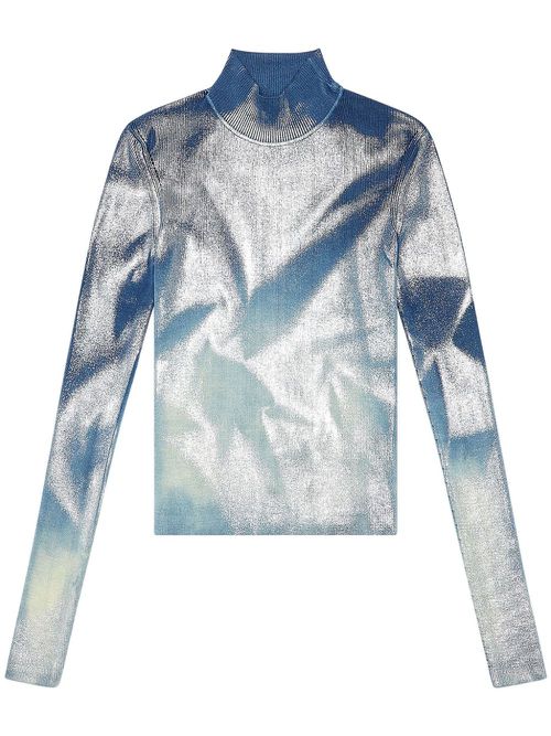 M-Ileen metallic-effect jumper - Blue