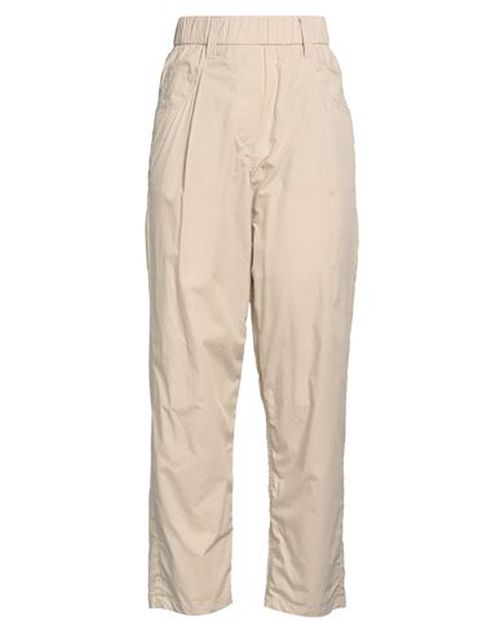 Brunello Cucinelli Woman Pants Beige Size 0 Cotton, Brass