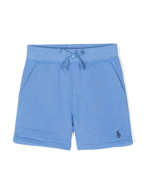 Polo Pony-embroidered shorts - Blue