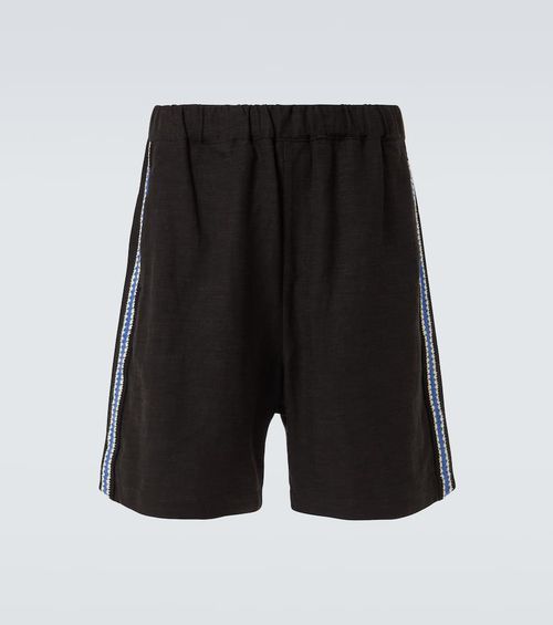 Crochet-trimmed shorts