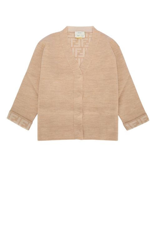 Wool Cardigan — Beige