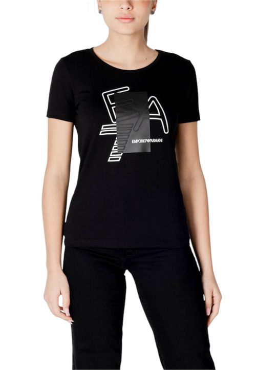 Black Logo Round Neck T-Shirt