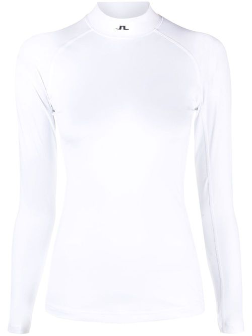 Long-sleeve performance top - White