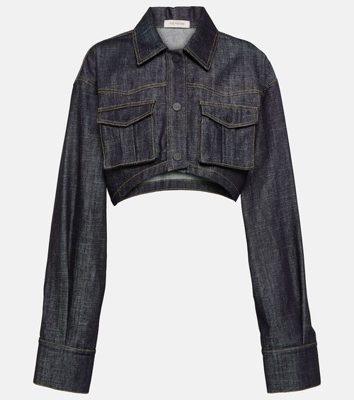 Gudari cropped denim blazer