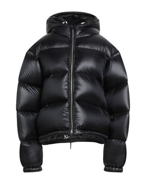 Woman Puffer Black Size L Polyamide, Calfskin