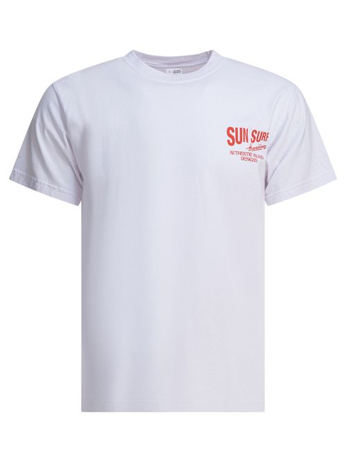 Sun Surf White Cotton T-Shirt