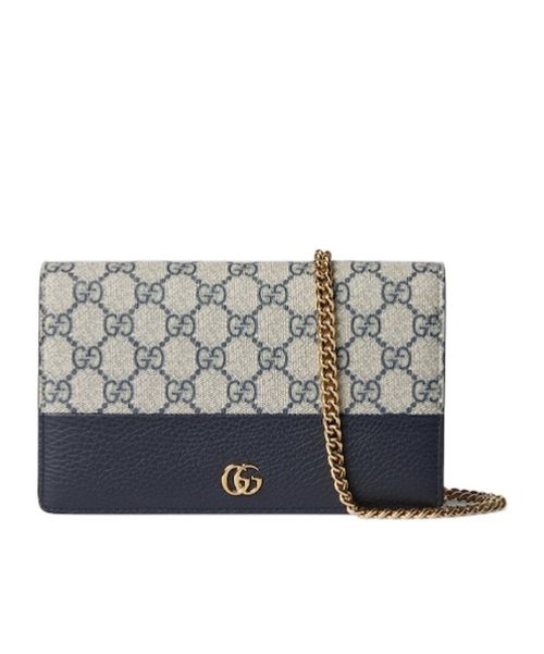 GG Marmont bi-color mini chain bag