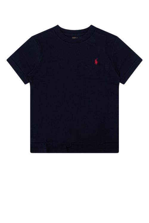 Embroidered Logo T-Shirt — Navy