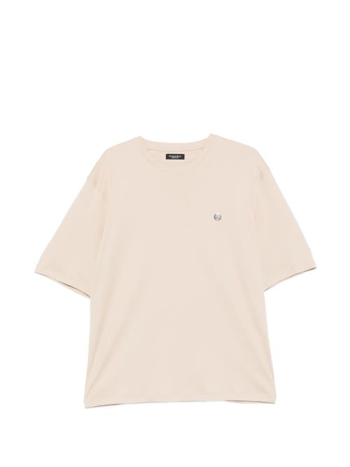 Logo-Plaque T-Shirt — Beige