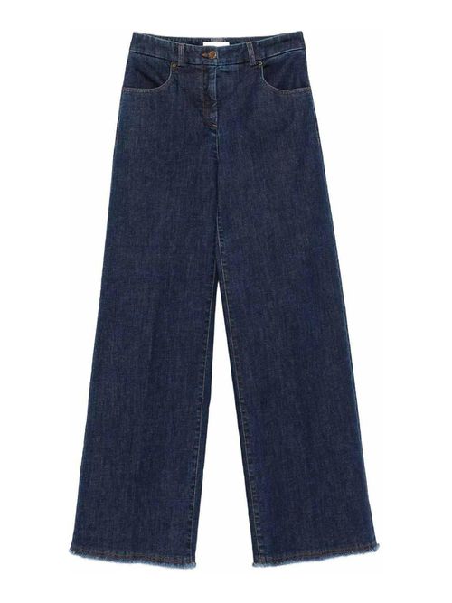 Cotton Wide-Leg Trousers
