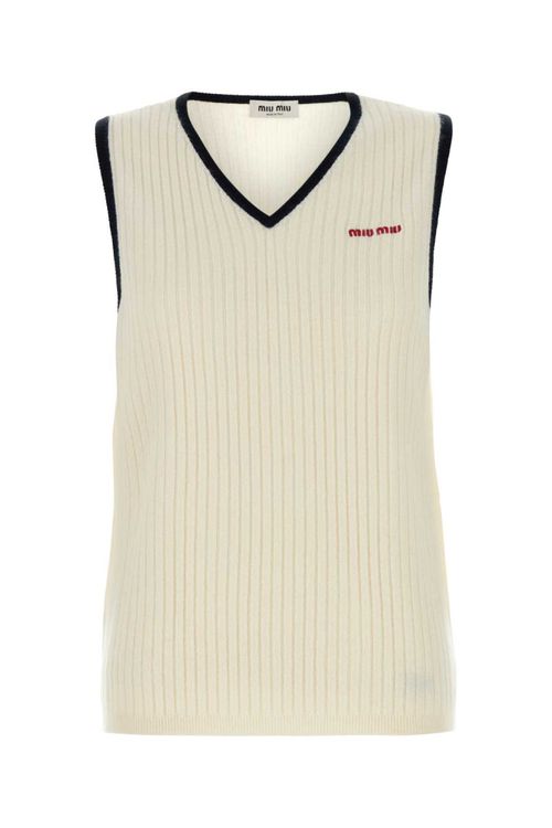 Beige Cashmere Vest