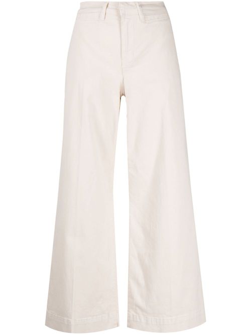 Le Pixie wide-leg trousers - Neutrals