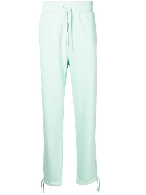 Drawstring-waist track pants - Green