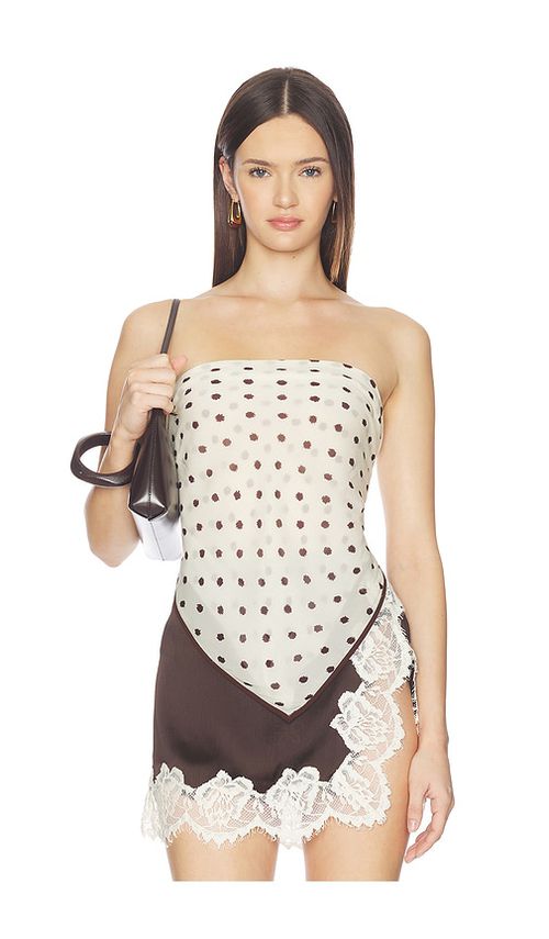 Shona Joy Houston Scarf in Neutral,Brown