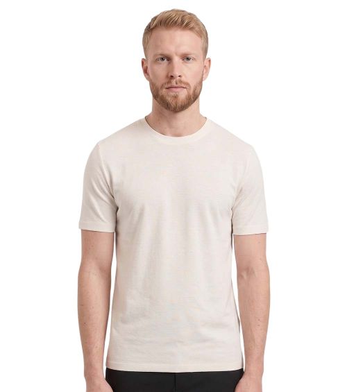 Off White Solid T-Shirts