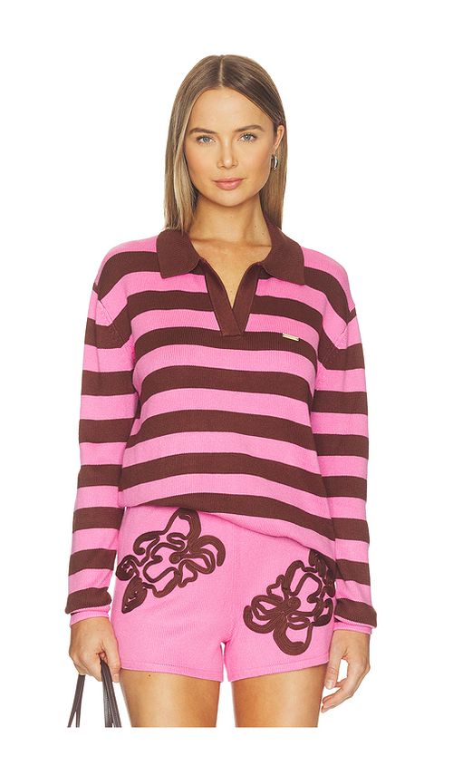 The Wolf Gang Keiko Polo in Fuchsia,Burgundy. S. Also in L, M