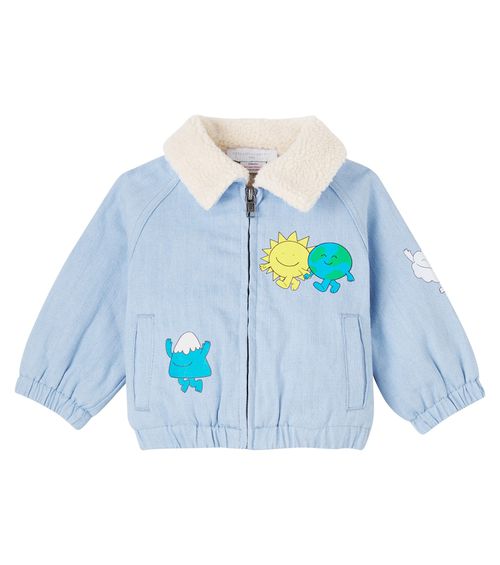 Baby printed denim jacket