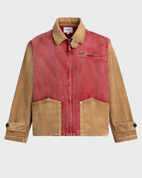 FOUND Jacket Canvas Corduroy Field Unisex Red/brown