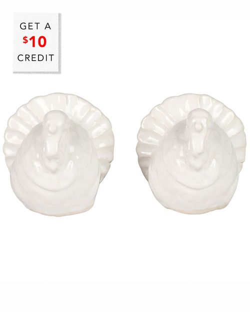 Pietra Tacchino Figural Salt And Pepper With $10 Credit