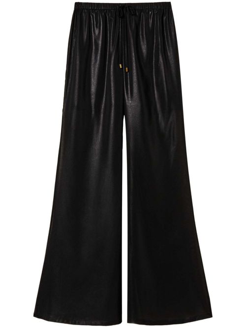 Semi-sheer trousers - Black