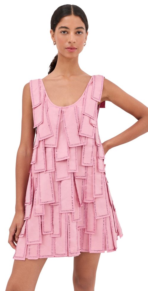 Jewel Tassel Mini Swing Dress Pink One Size