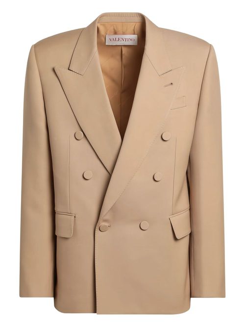 Double-breasted blazer - Neutrals