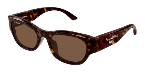 Balenciaga BB0389SK Asian Fit 002 Men's Sunglasses Tortoiseshell Size 55