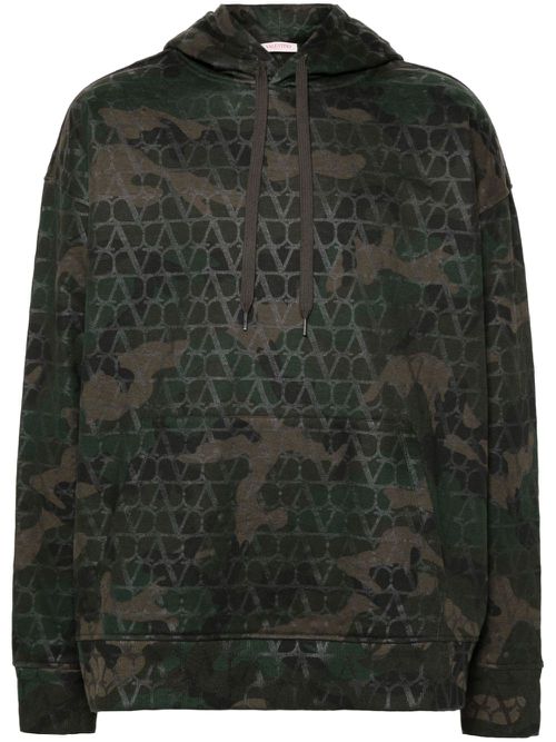 Toile Iconographe camouflage hoodie - Green
