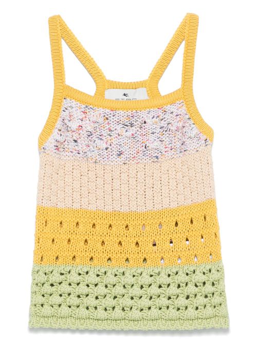 Knitted tank top - Yellow