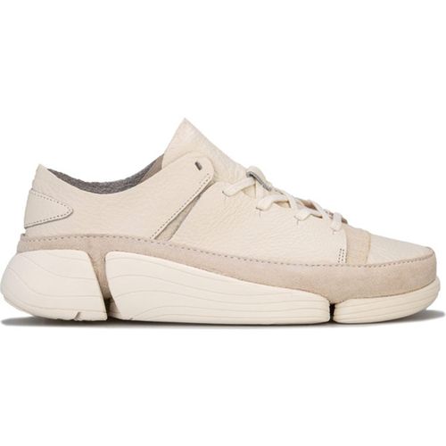 Clarks Originals Womens Trigenic Evo Trainers in White Leather