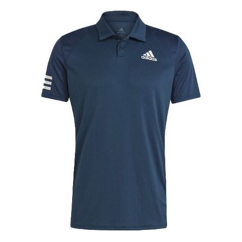 Club 3str Tennis Casual Sports Short Sleeve Polo Shirt Navy Blue