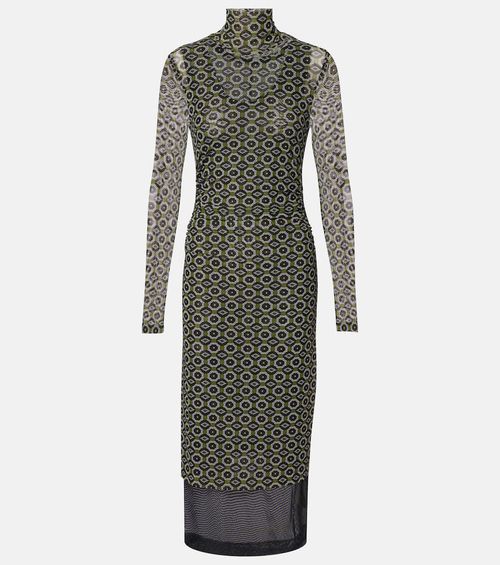 Printed midi dress