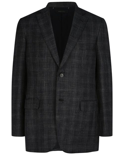 Tweed Single-Breasted Wool, Silk & Linen Blazer