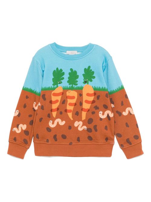 Graphic print sweatshirt - Blue
