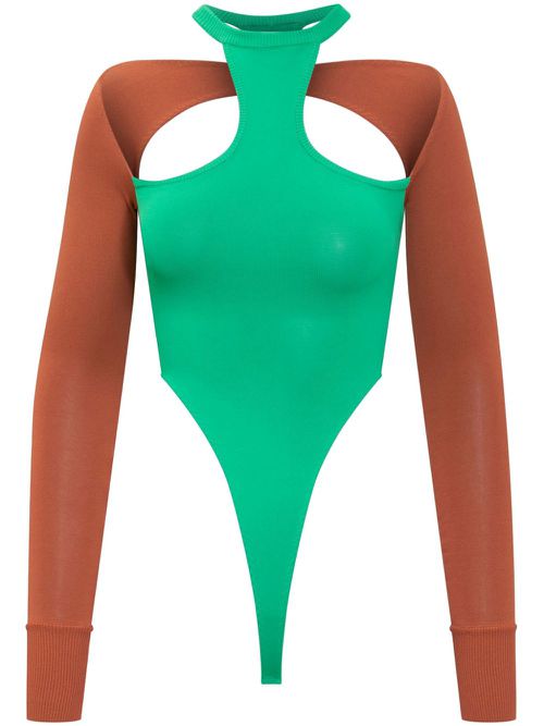 Two-tone bodysuit - Green