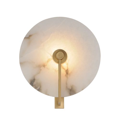 Natural Aged Brass LED Wall Sconce from the Quarry Collection