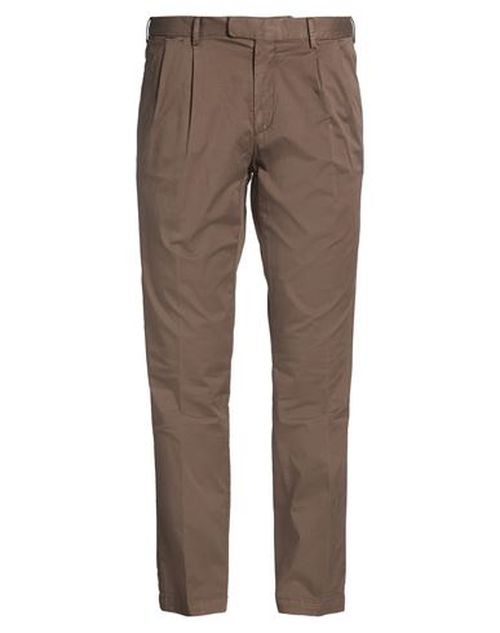 Man Pants Chocolate brown Size 38 Cotton, Elastane