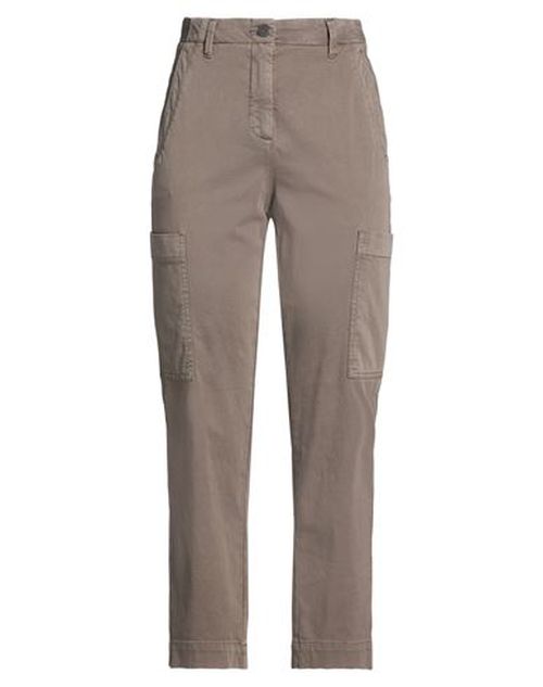 Woman Pants Khaki Size 4 Cotton, Elastane