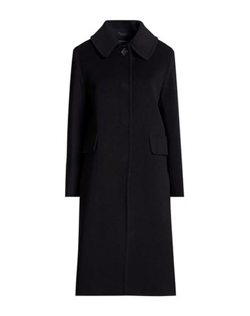 Icons Woman Coat Black Size 8 Wool, Polyamide, Cashmere