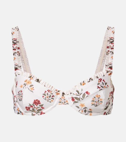 Floral bikini top