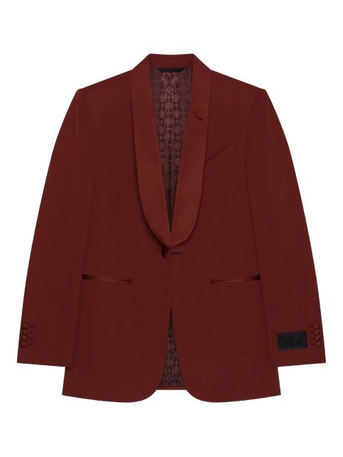 Shawl-lapel blazer - Red