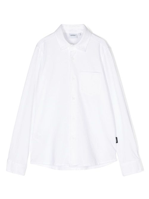 Plain cotton shirt - White