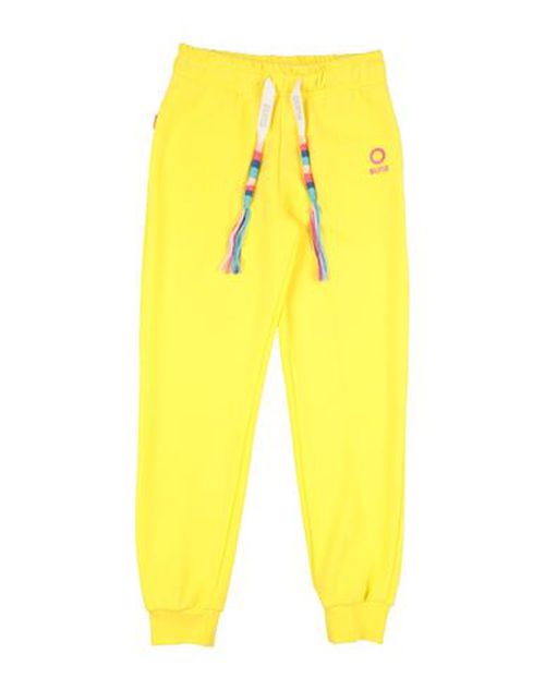 Kid Girl Pants Yellow Size 10 Cotton, Polyester