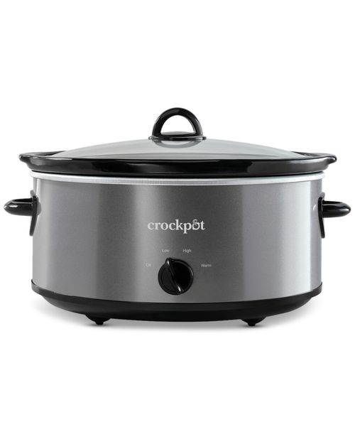 Design To Shine 7-Qt. Manual Slow Cooker - Stainless Steel