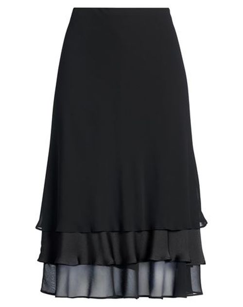 Woman Midi skirt Black Size 8 Polyester