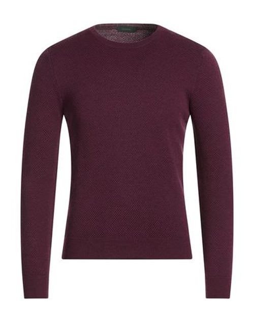 Man Sweater Plum Size 36 Virgin Wool