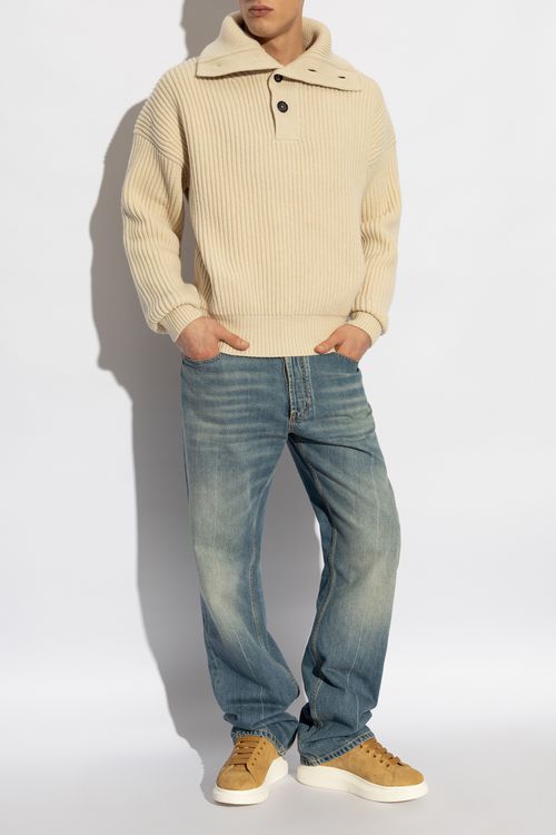 Jeans With Logo, Men's, Blue