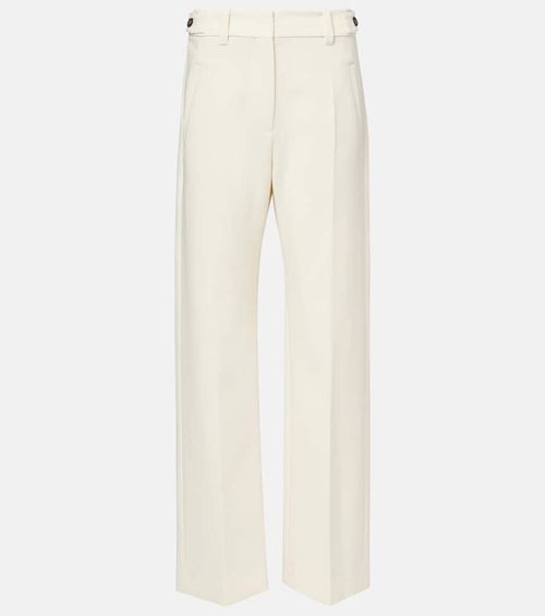 High-rise wide-leg pants