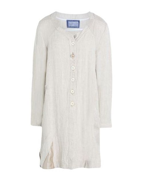 Woman Overcoat & Trench Coat Beige Size M Linen, Rayon, Polyurethane